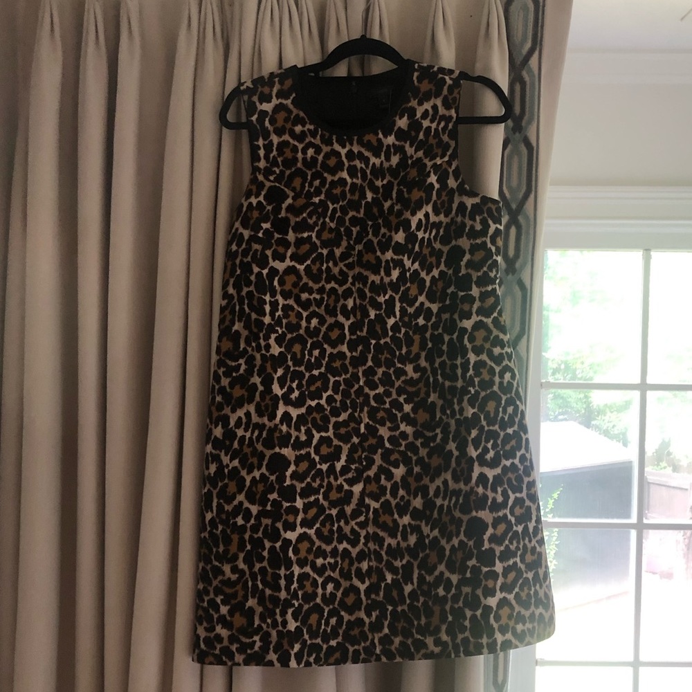 J. Crew leopard shift dress